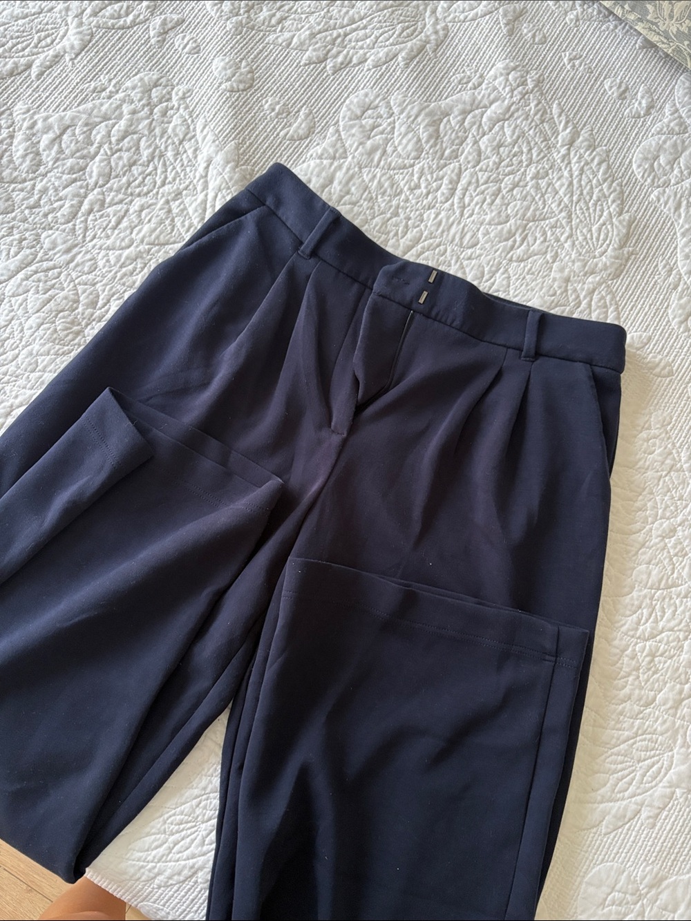 Dynamite Navy Pleated Trousers